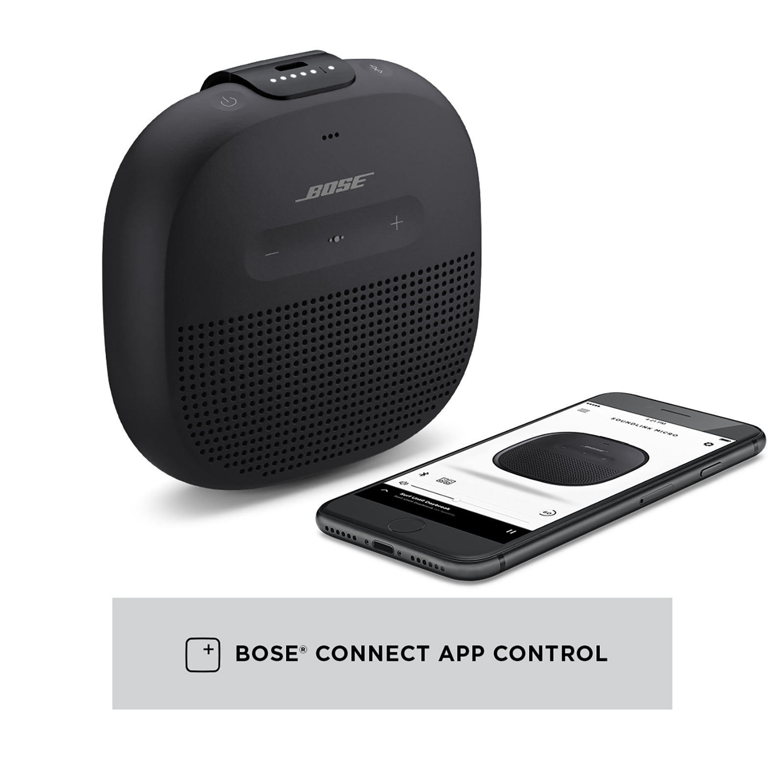 BOSE SoundLink Micro 5W Portable Bluetooth Speaker IPX67 Water Resistant Stereo Sound Mono Speaker Black